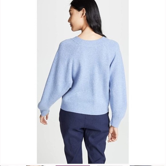 Vince Raglan Dolman Long Sleeve Wool Cashmere Blend Sweater - Picture 2 of 13